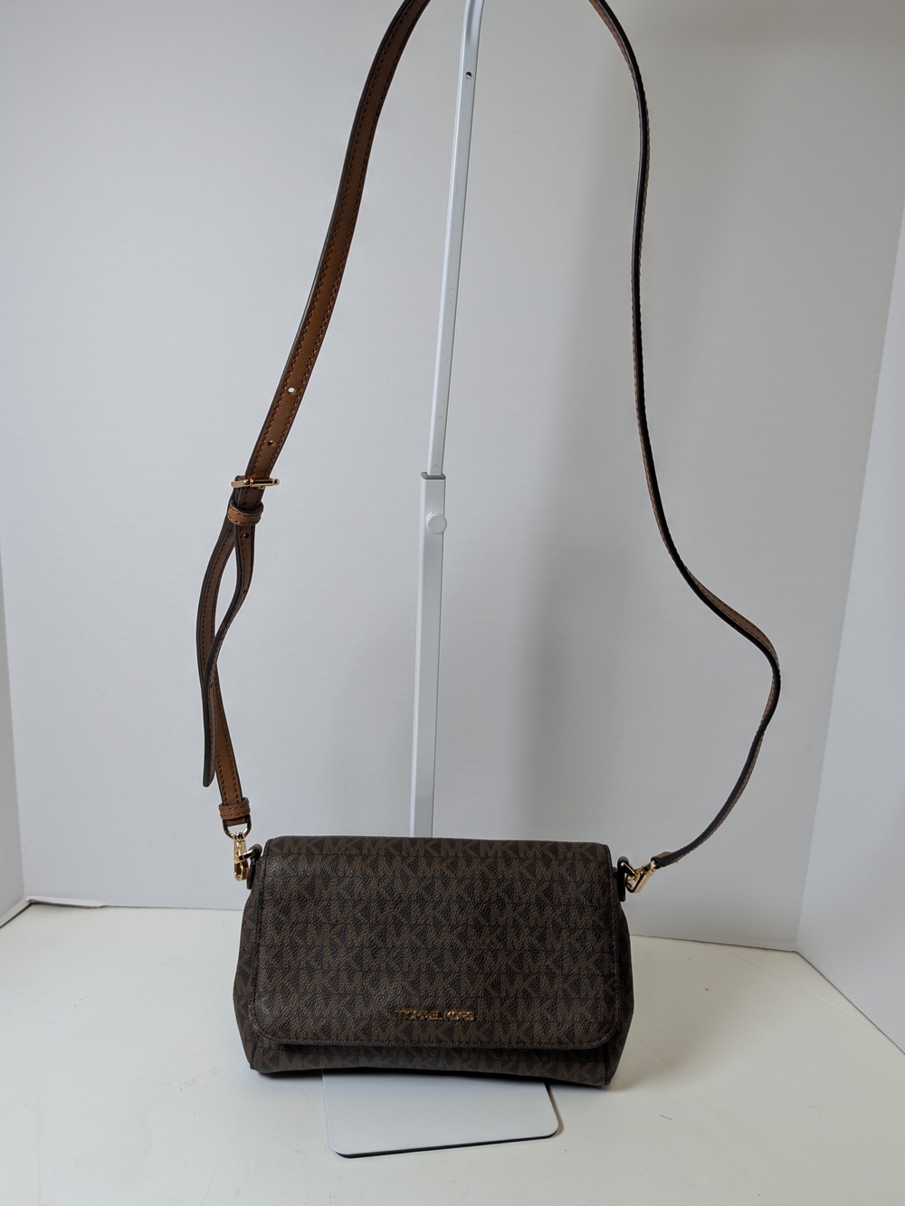 Michael Kors Brown Monogram Crossbody Bag